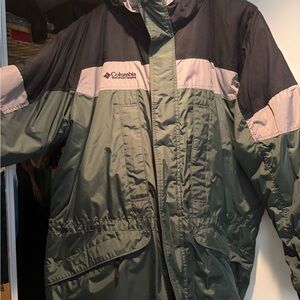 Columbia Green and Black Outdoor Jacket (Ski)
